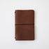 Tan Kodiak Travel Notebook- leather journal - leather notebook - KMM & Co.
