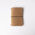 Tan Suede Travel Notebook- leather journal - leather notebook - KMM & Co.