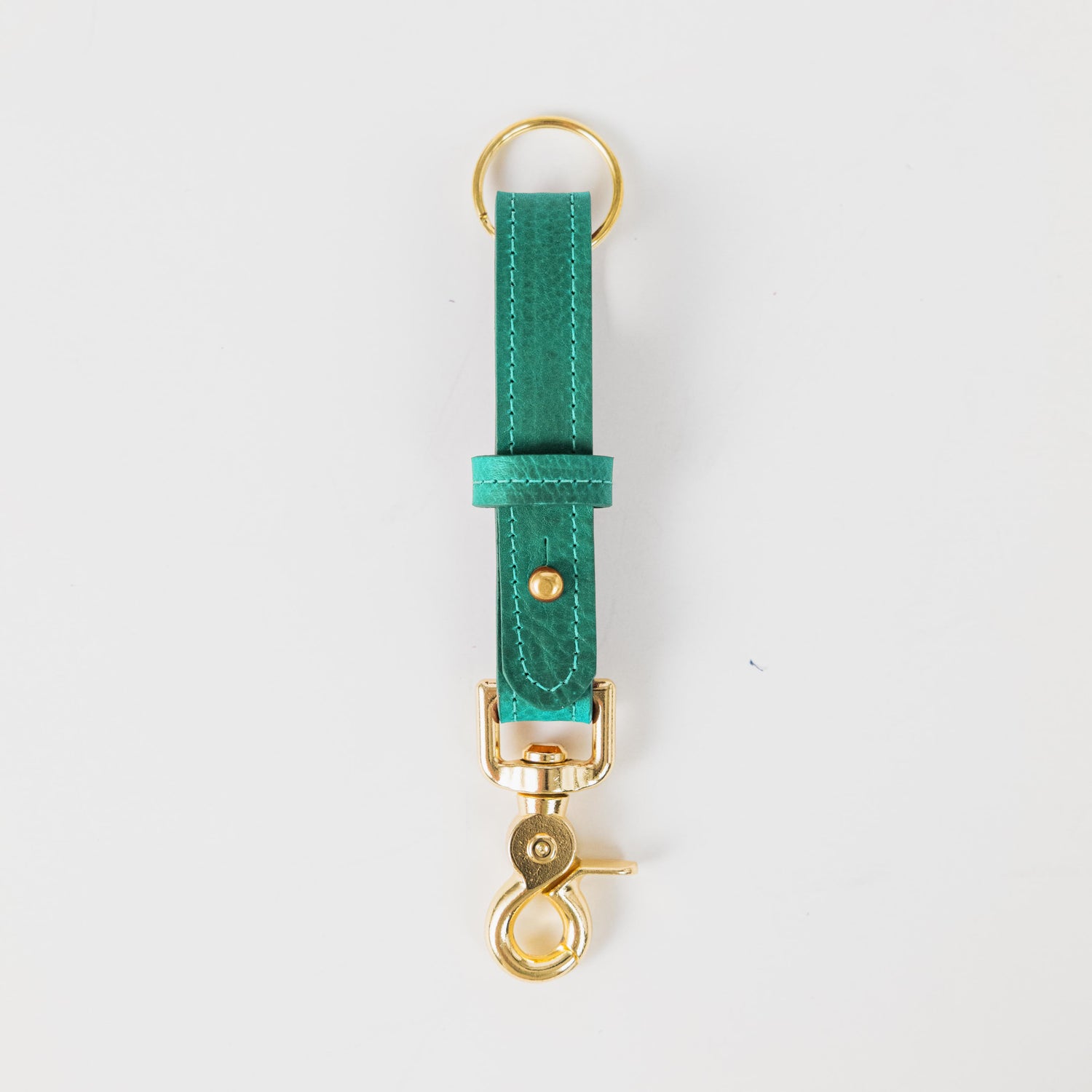 Teal Kodiak Key Lanyard- leather keychain for men and women - KMM &amp; Co.