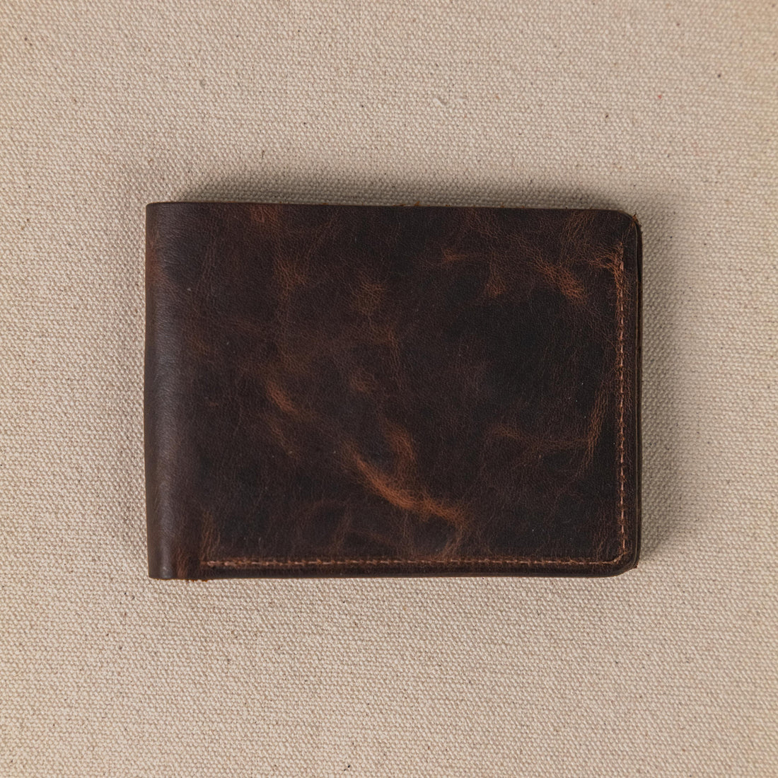 Tortoiseshell Billfold- leather billfold wallet - mens leather bifold wallet - KMM &amp; Co.
