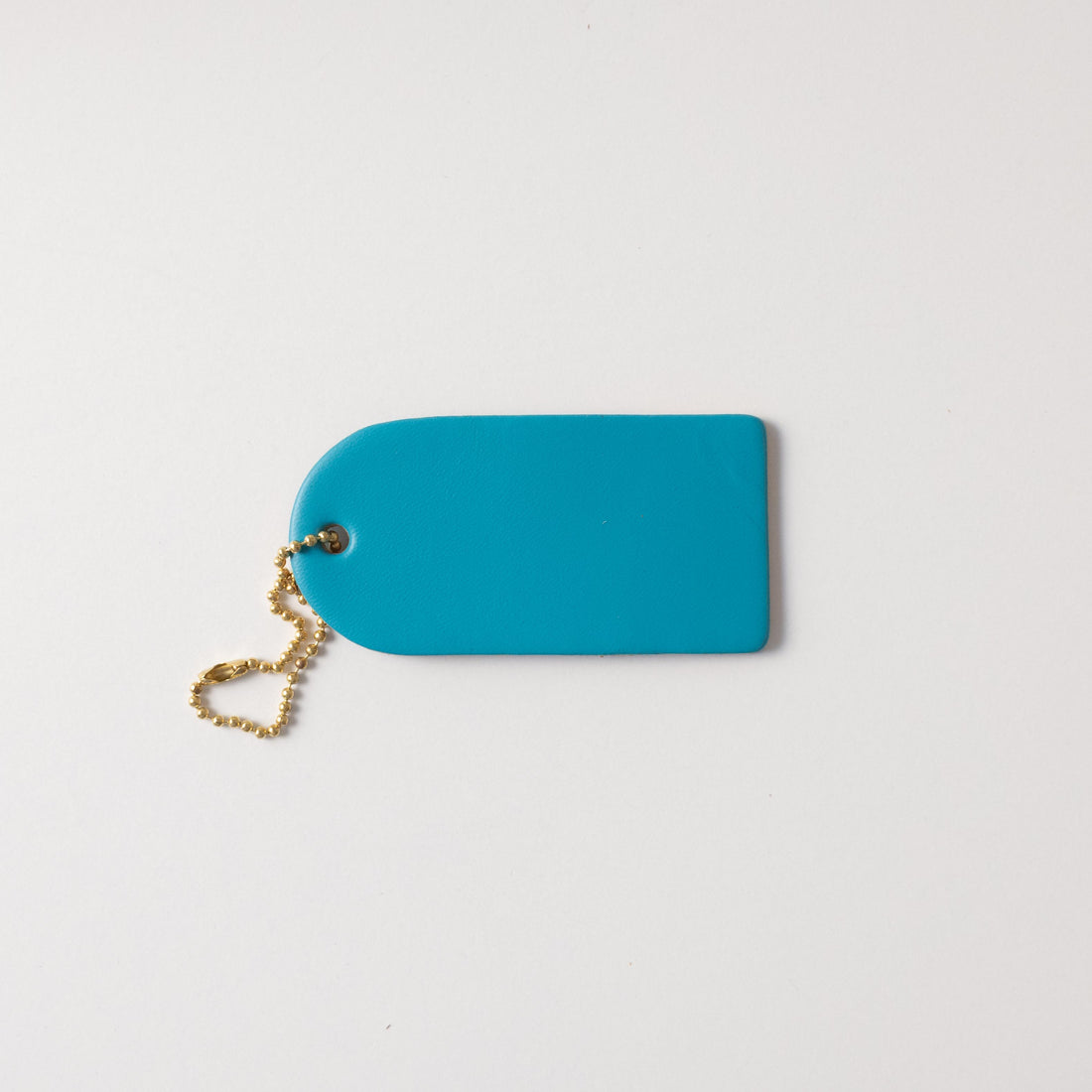 Turquoise Mini Leather Tag- personalized luggage tags - custom luggage tags - KMM & Co.