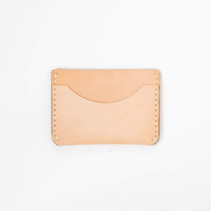 Vegetable Tan Card Case- mens leather wallet - leather wallets for women - KMM &amp; Co.