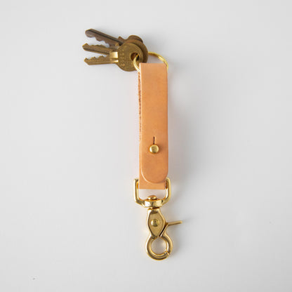Vegetable Tanned Key Lanyard- leather keychain for men and women - KMM &amp; Co.