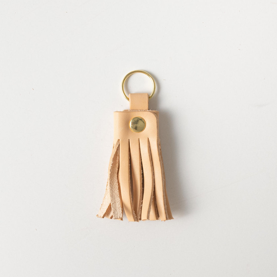 Vegetable Tanned Tassel Keychain- leather tassel keychain - KMM &amp; Co.