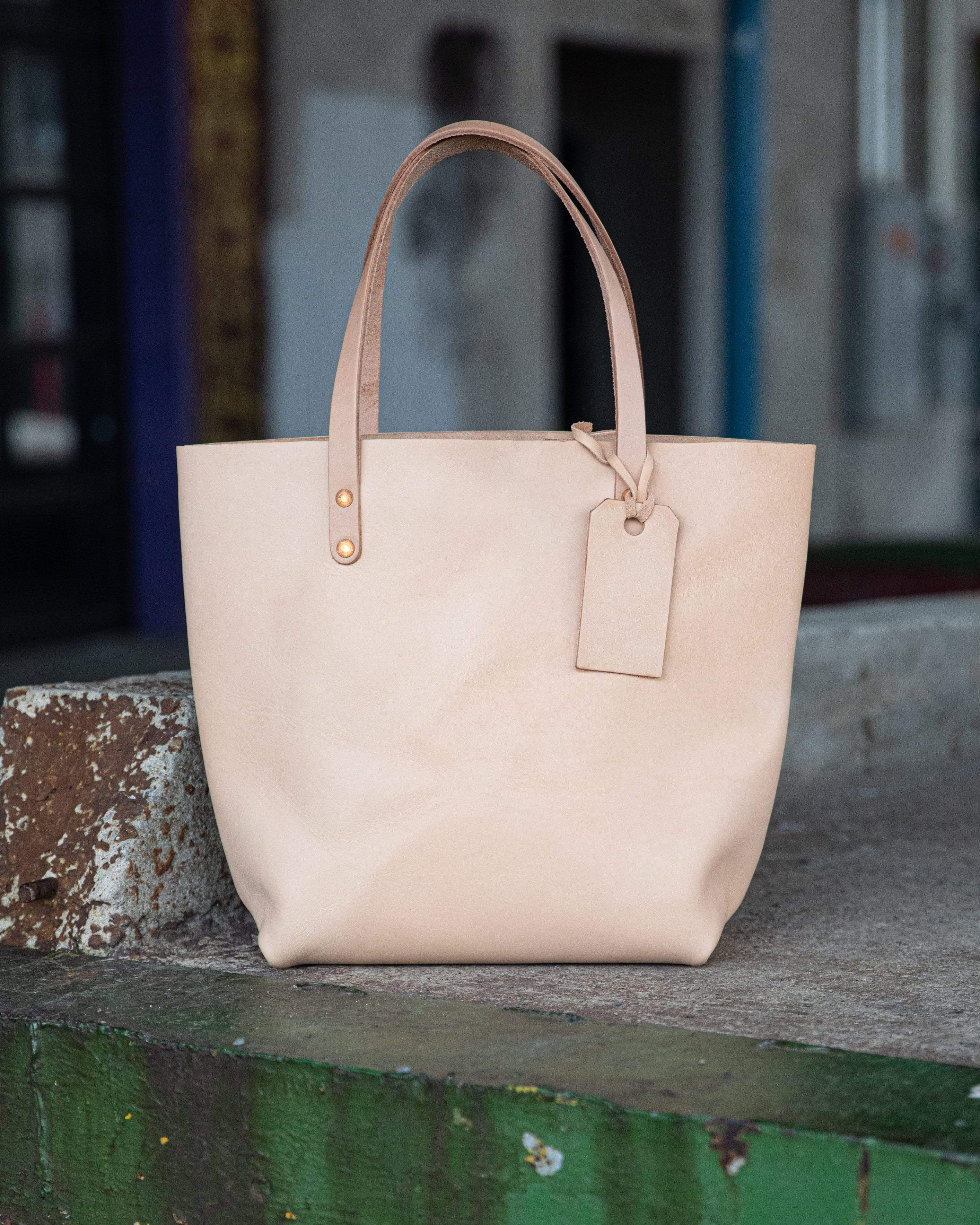 Kmm leather online tote