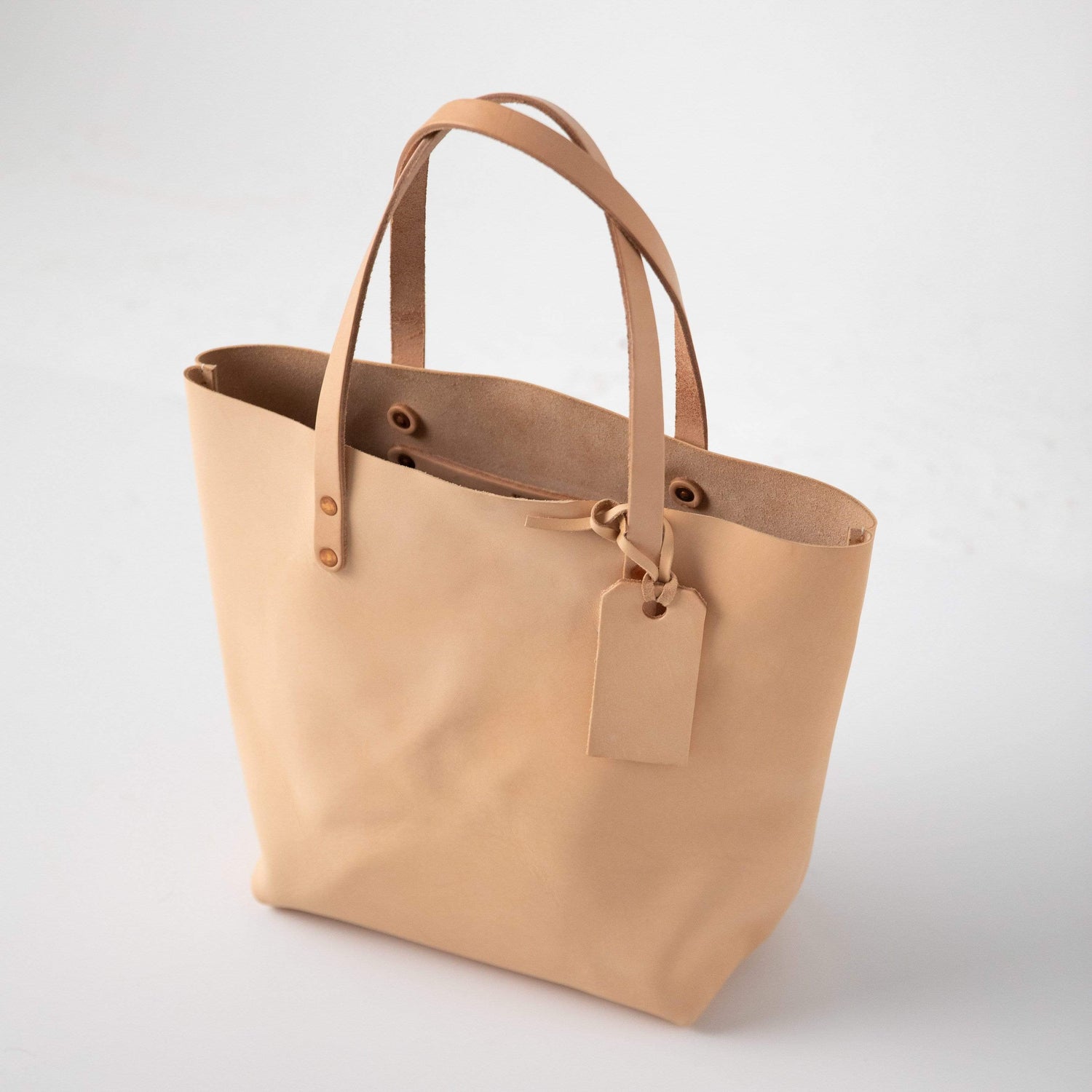 Tan mini bag in vegan leather - Bagsetcetera