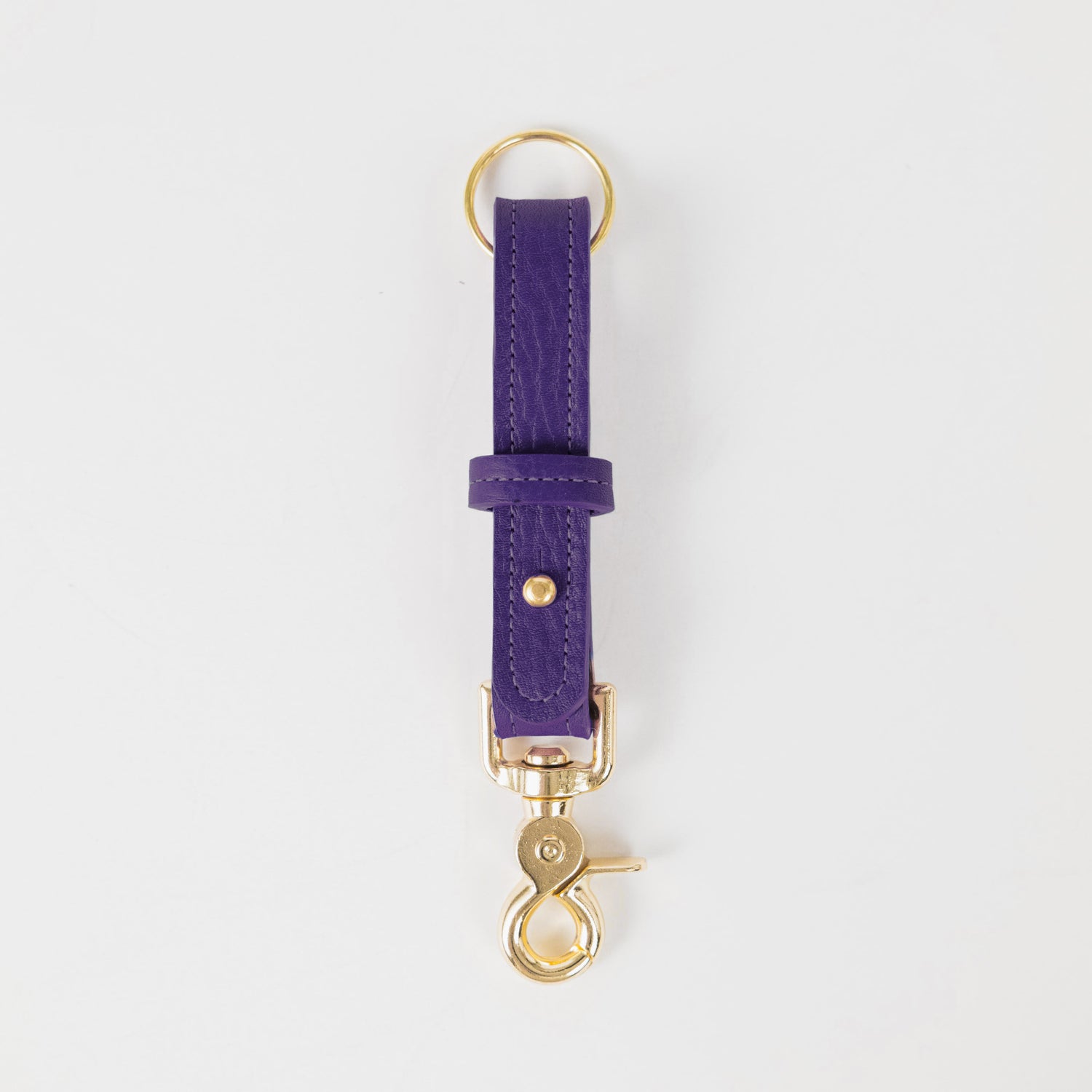 Violet Cypress Key Lanyard- leather keychain for men and women - KMM &amp; Co.