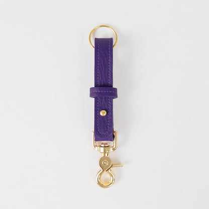 Violet Cypress Key Lanyard- leather keychain for men and women - KMM &amp; Co.