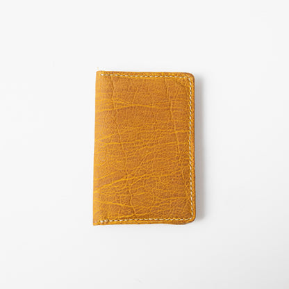 Yellow Bison Notebook Wallet- leather notebook cover - passport holder - KMM &amp; Co.