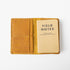 Yellow Bison Notebook Wallet- leather notebook cover - passport holder - KMM & Co.