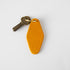Yellow Hotel Key Fob- leather keychain - leather key holder - leather key fob - KMM & Co.