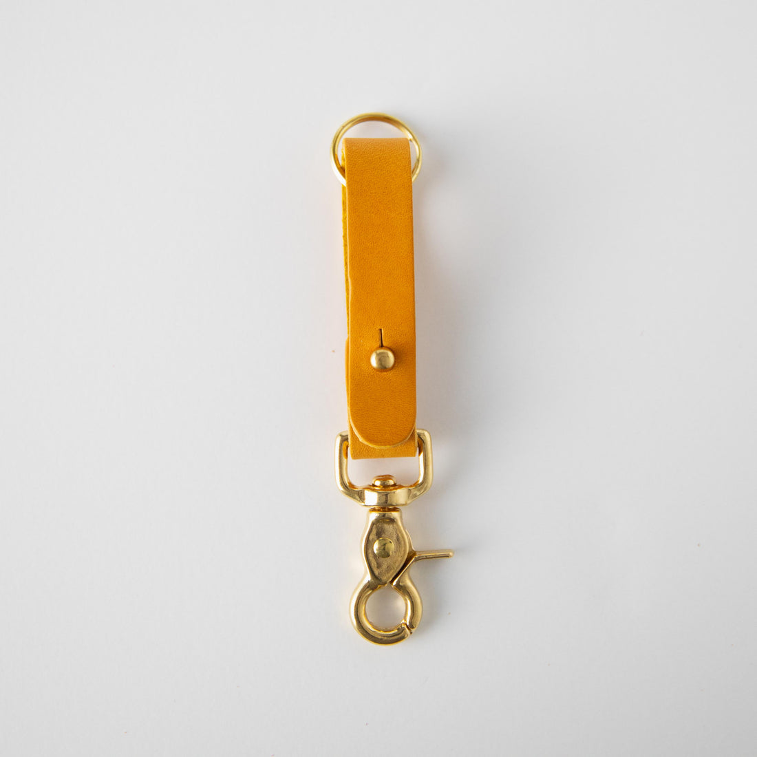 Yellow Key Lanyard- leather keychain for men and women - KMM &amp; Co.