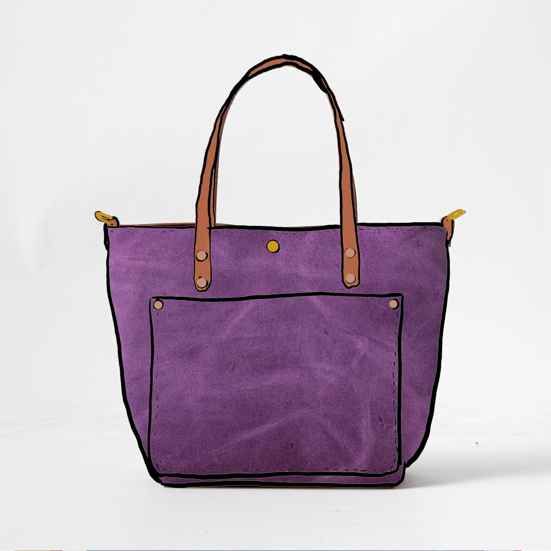 Scratch-and-Dent Amethyst Travel Tote