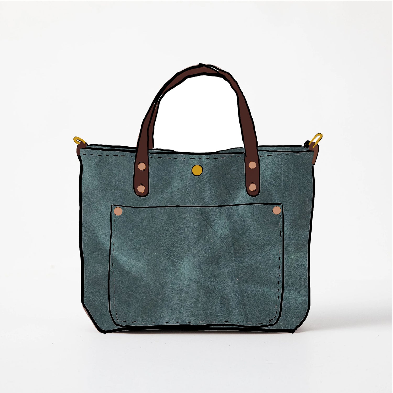 Scratch-and-Dent Atlantic Blue Mini Travel Tote