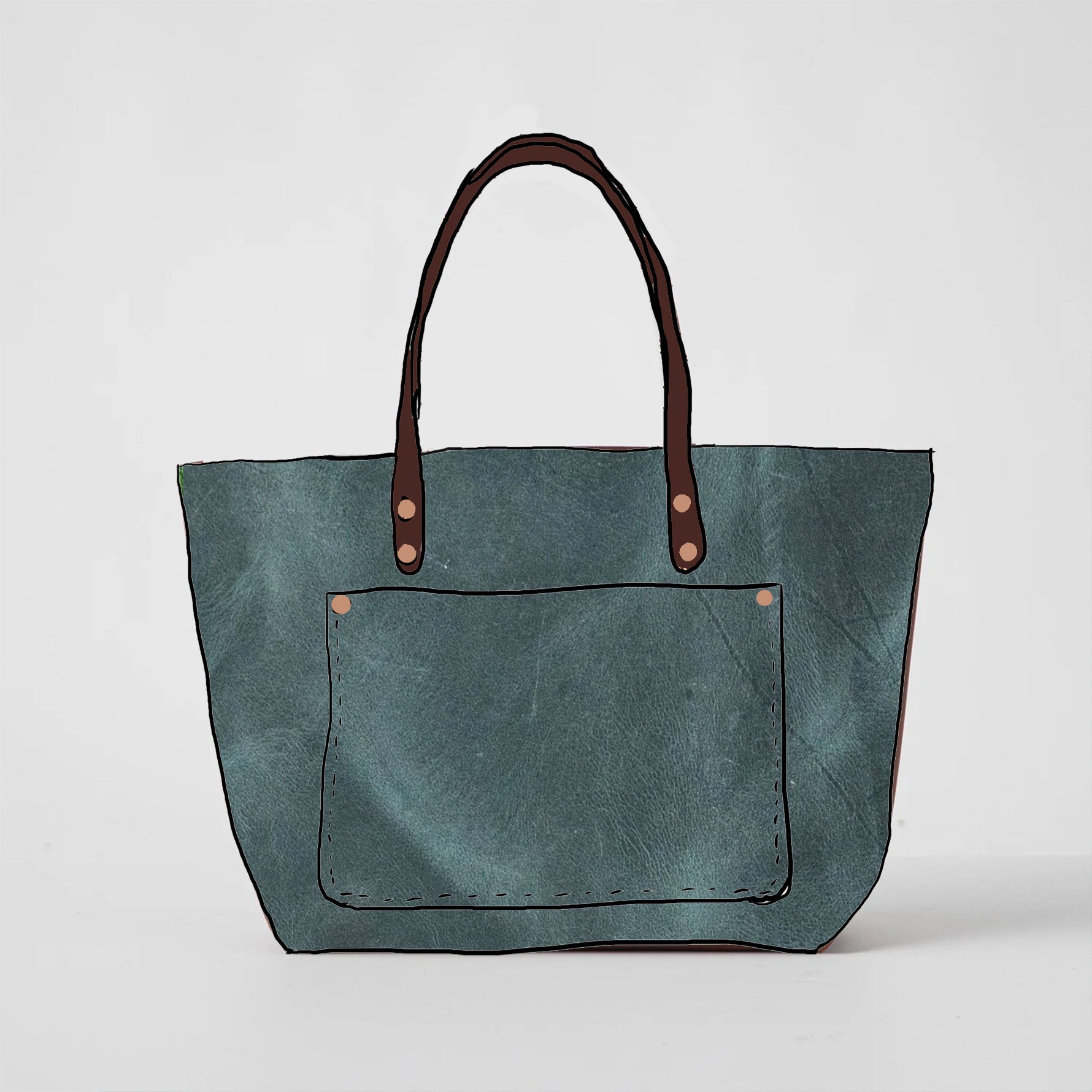 Scratch-and-Dent Atlantic Blue Market Tote