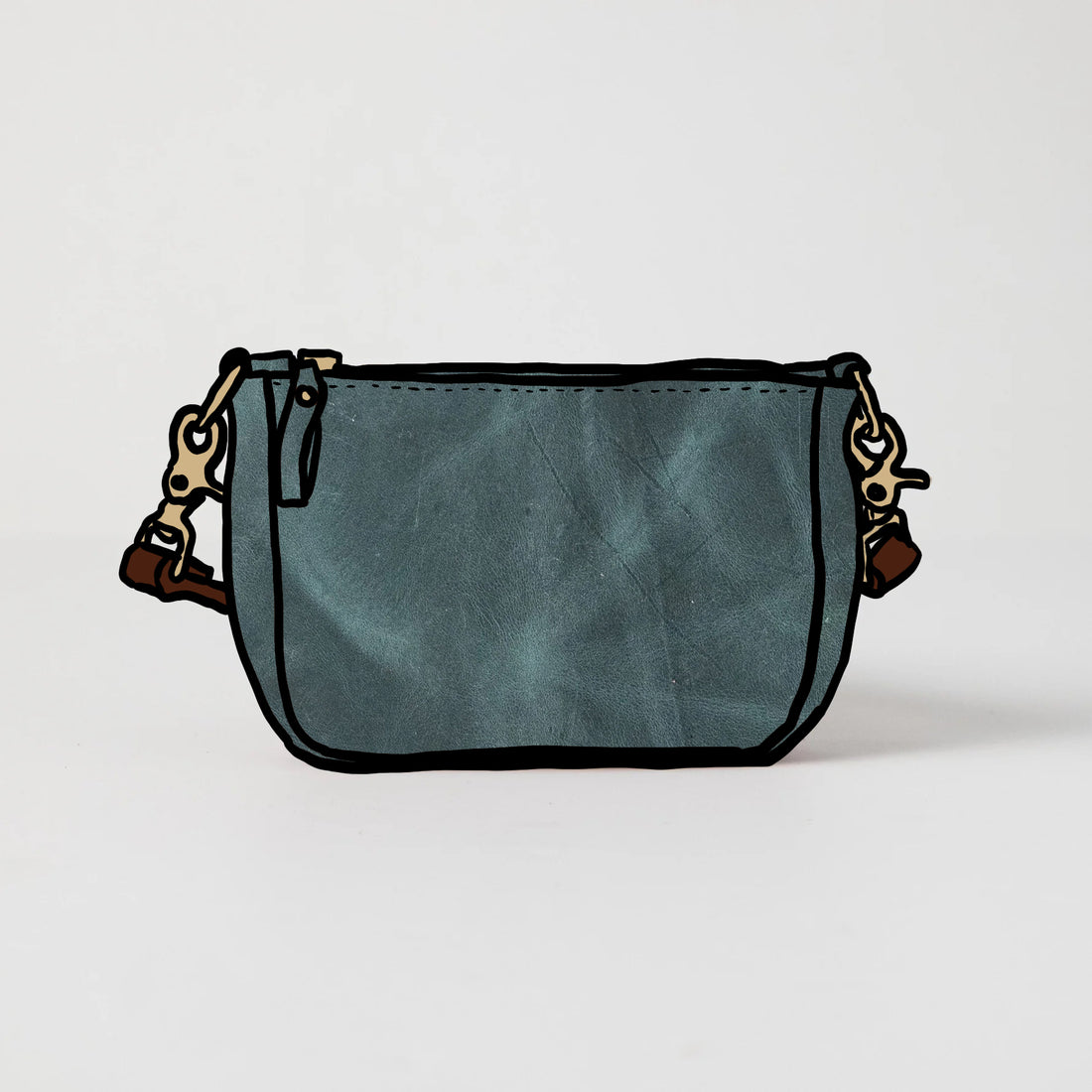 Scratch-and-Dent Atlantic Blue Mini Crossbody Bag