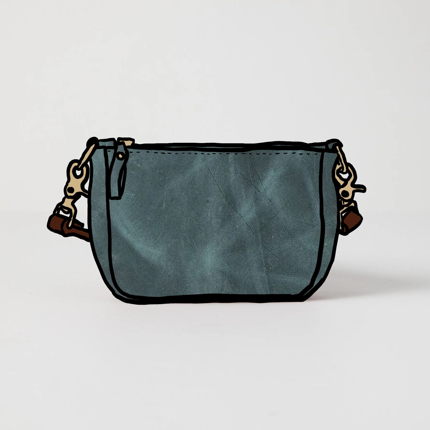 Scratch-and-Dent Atlantic Blue Mini Crossbody Bag