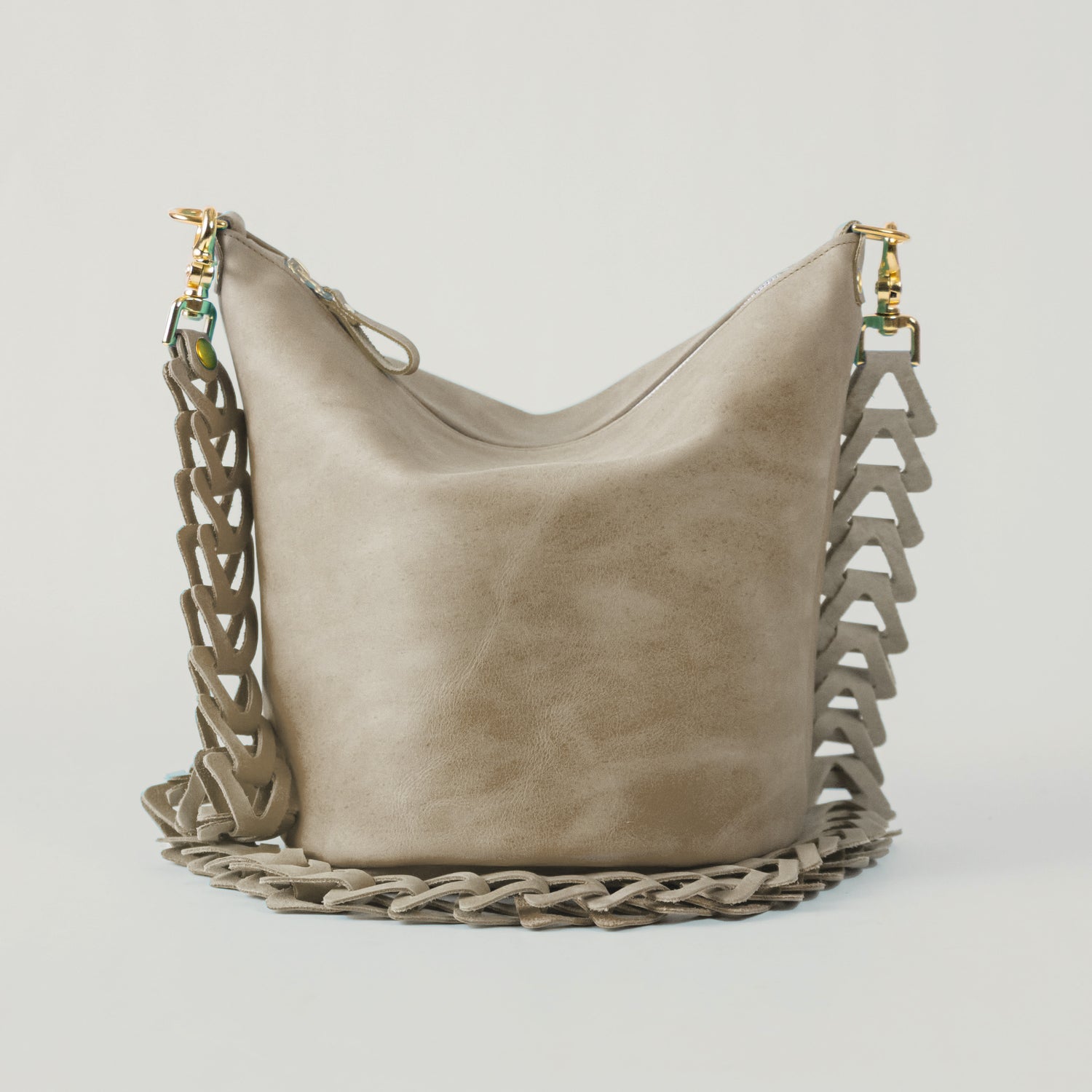 Denver Zip-Top Bucket Bag