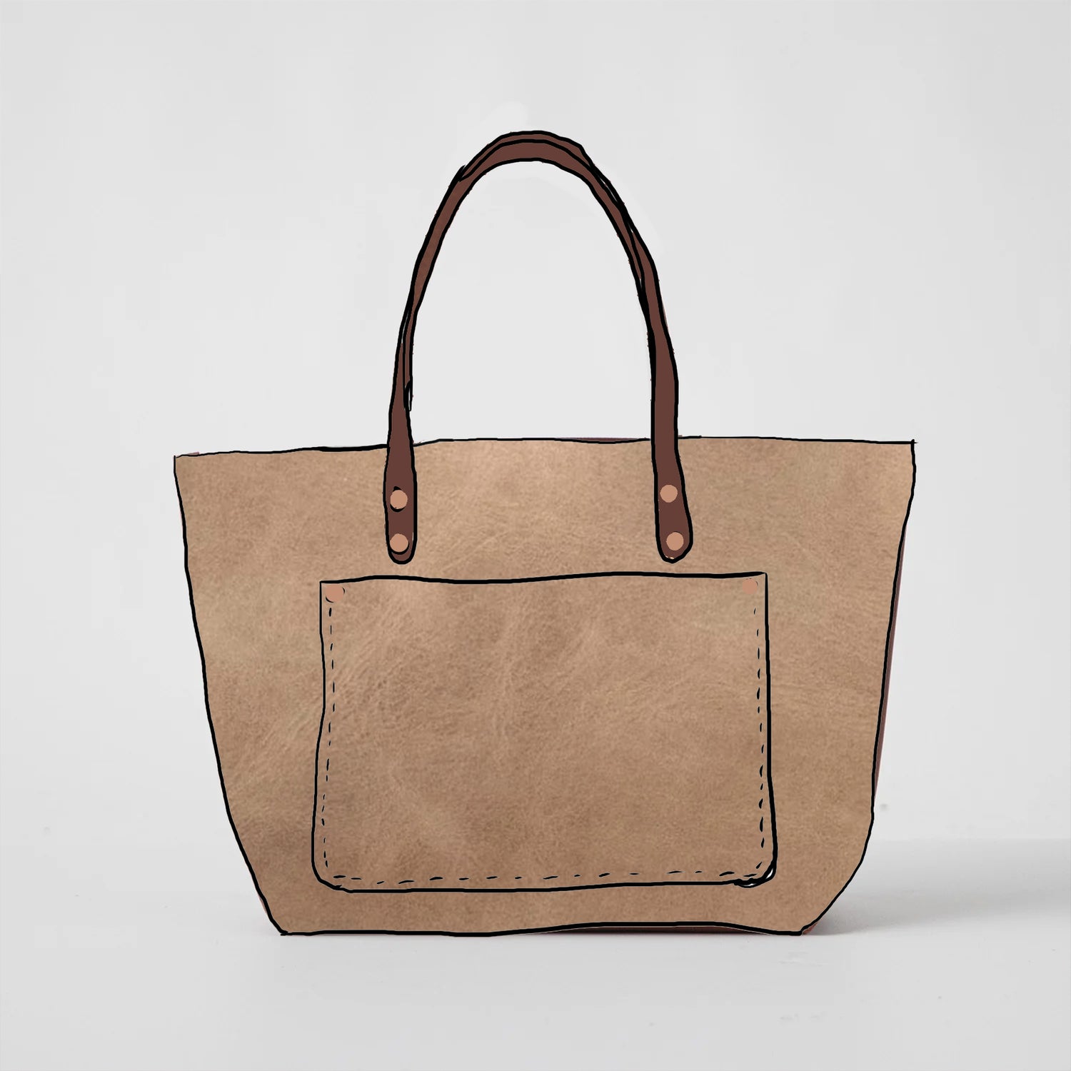 Scratch-and-Dent Beige Market Tote
