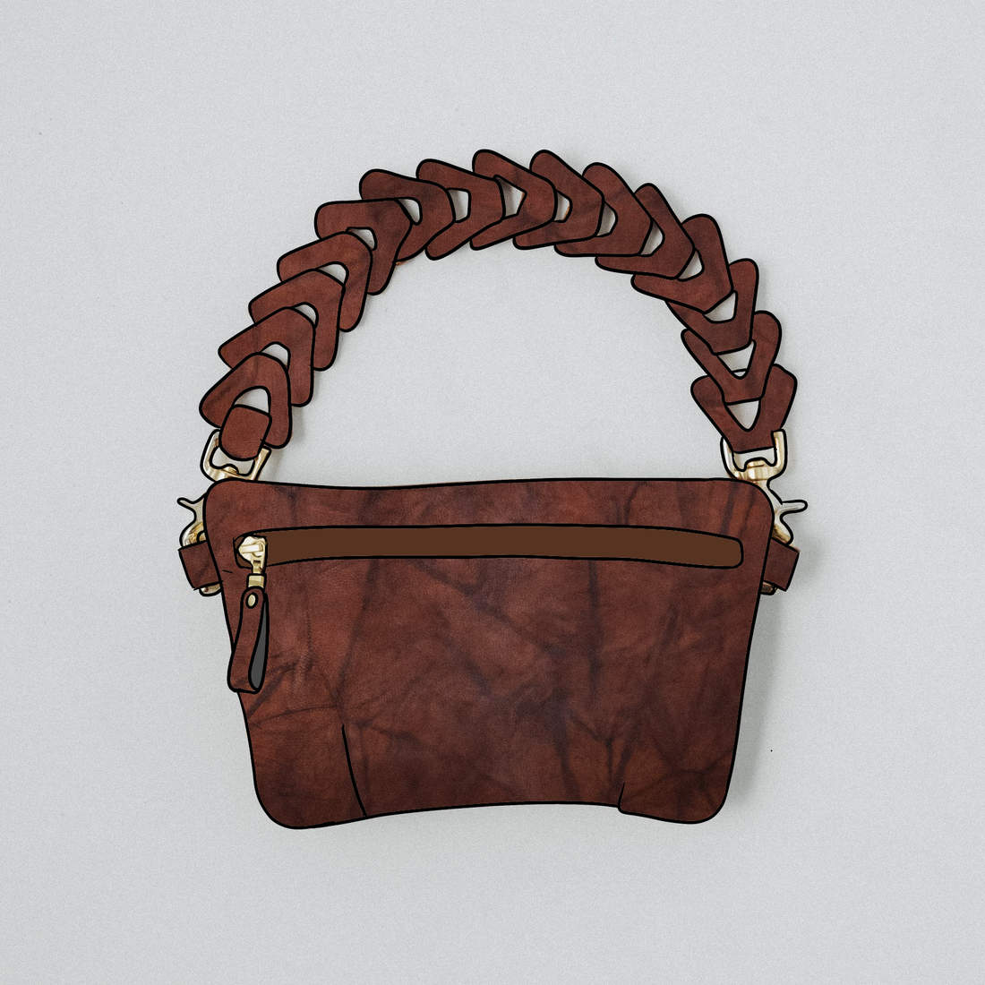 Tan Crunch Belt Bag