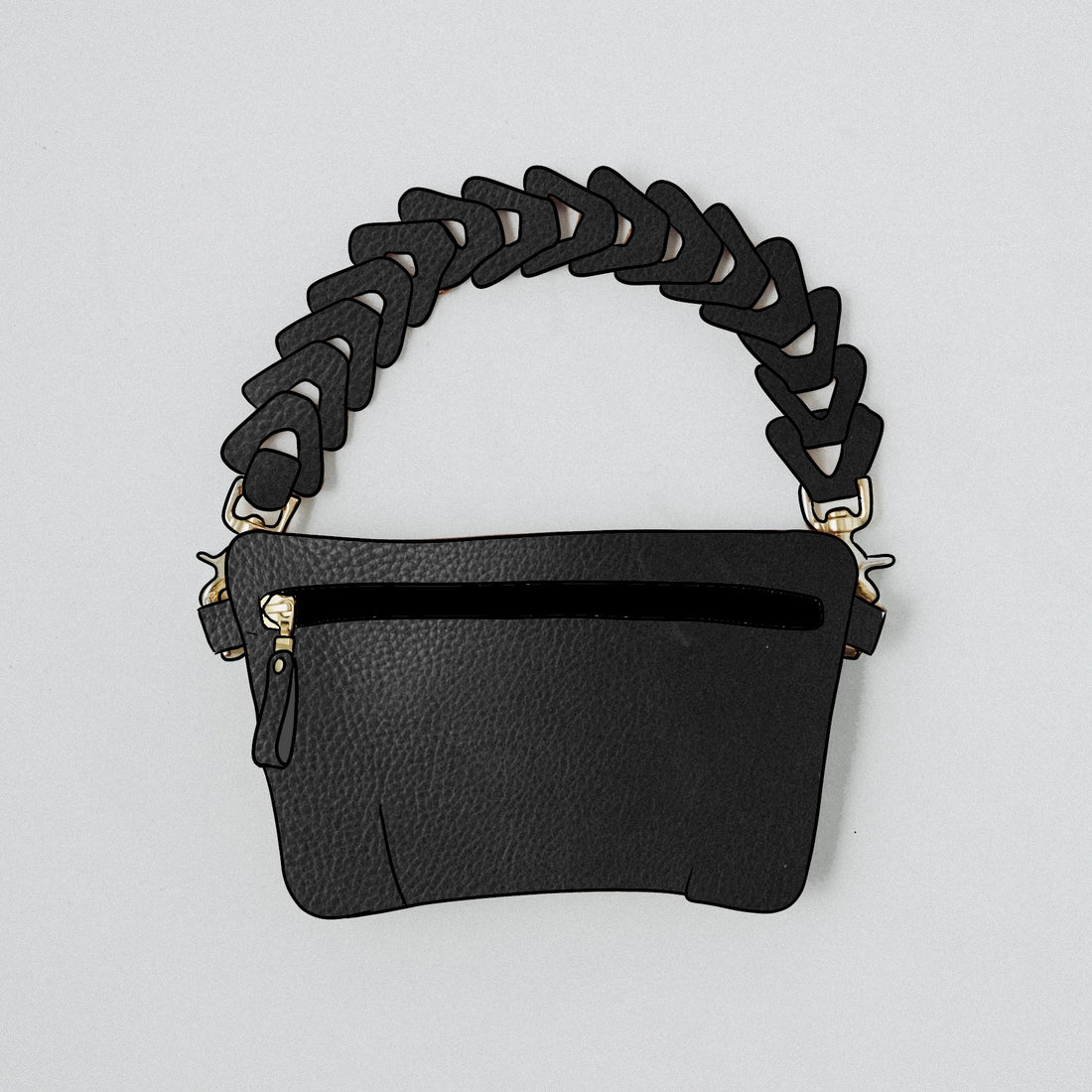 Black Adirondack Belt Bag