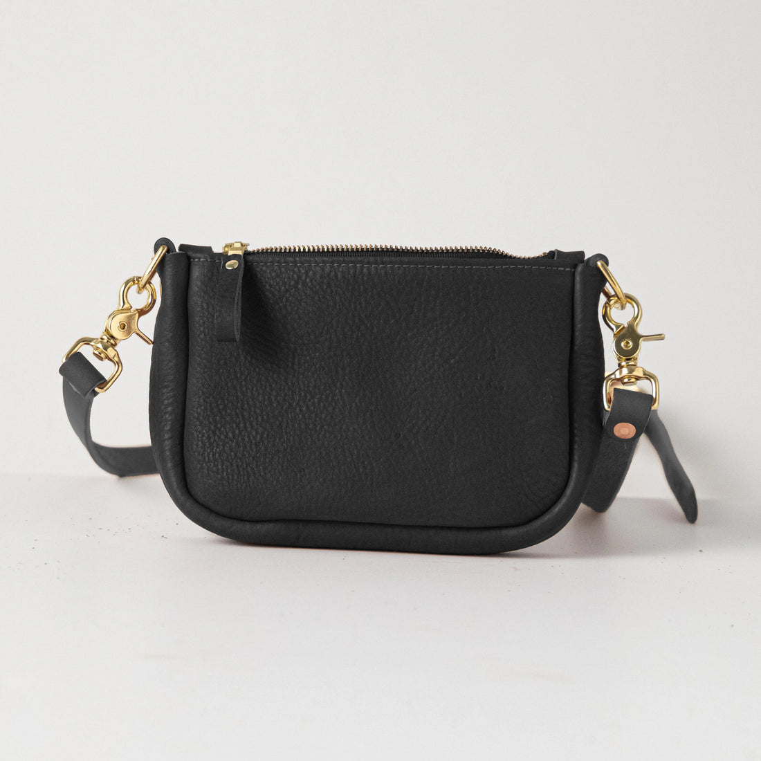 Black Adirondack Mini Crossbody Bag