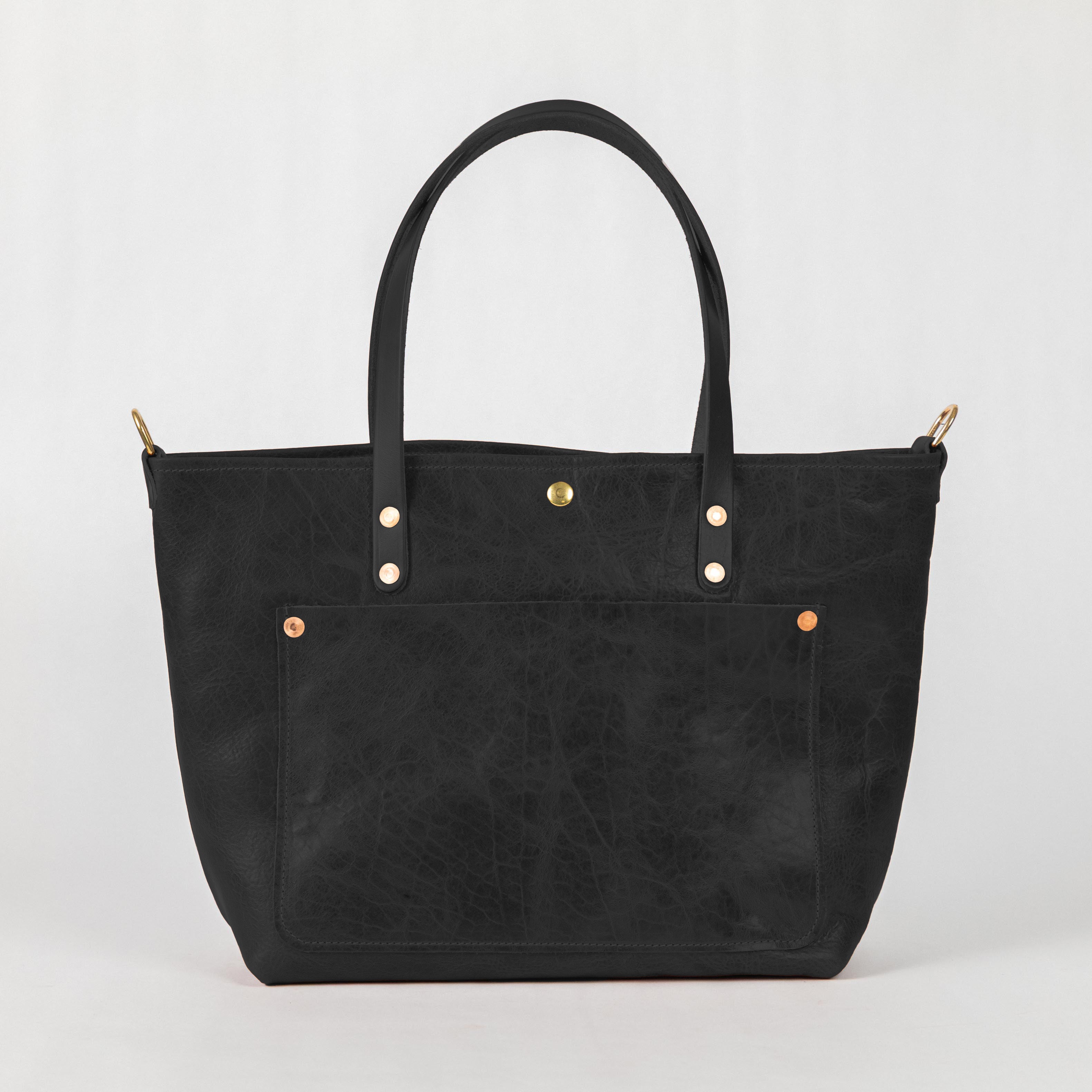 Black Navajo Bison East West Travel Tote