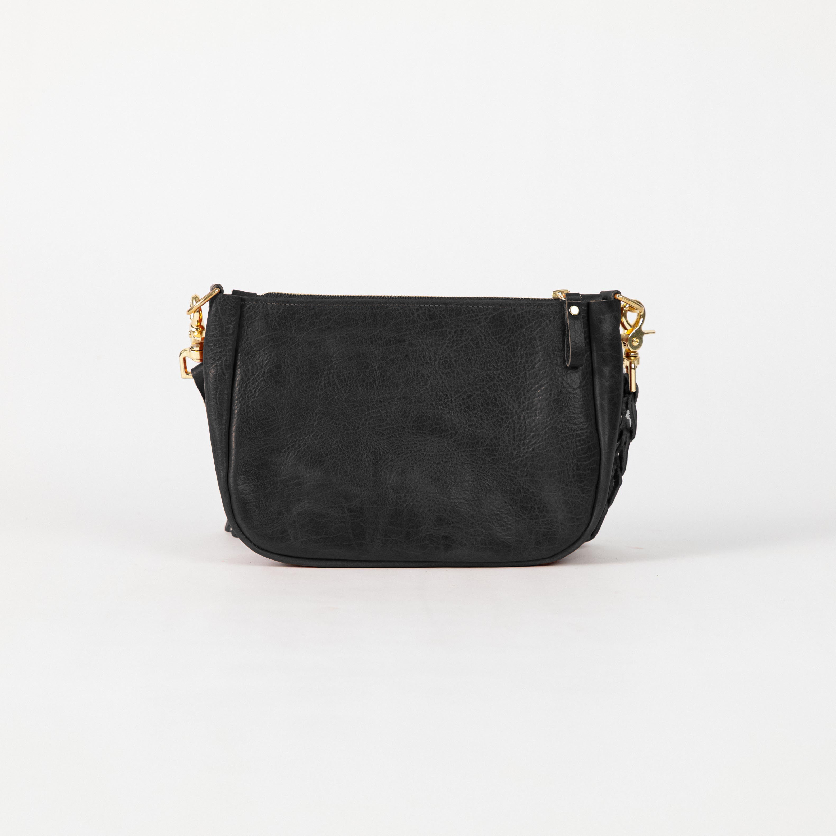 Black Navajo Bison Mini Crossbody Bag