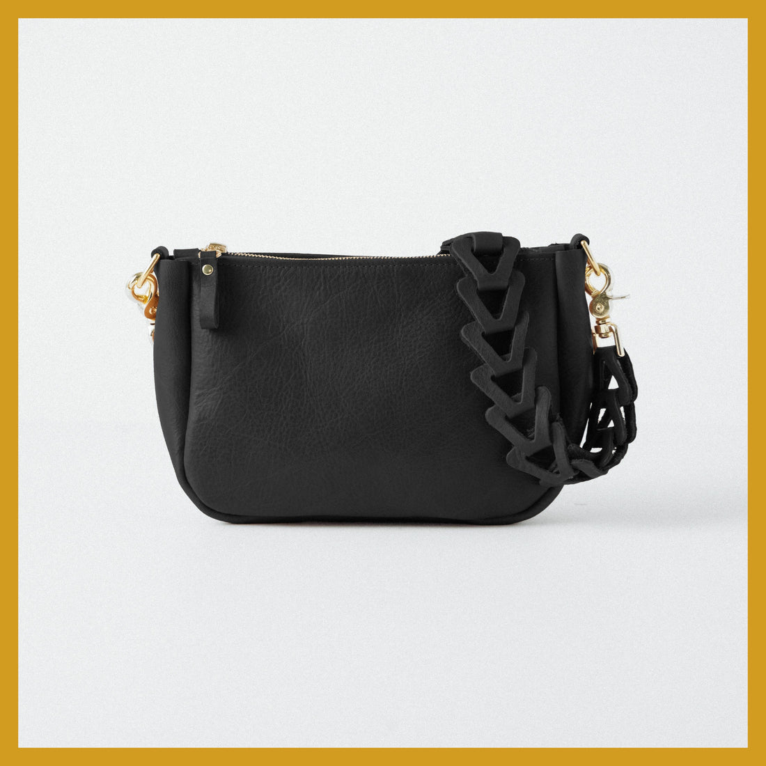 Scratch-and-Dent Black Cypress Medium Crossbody Bag