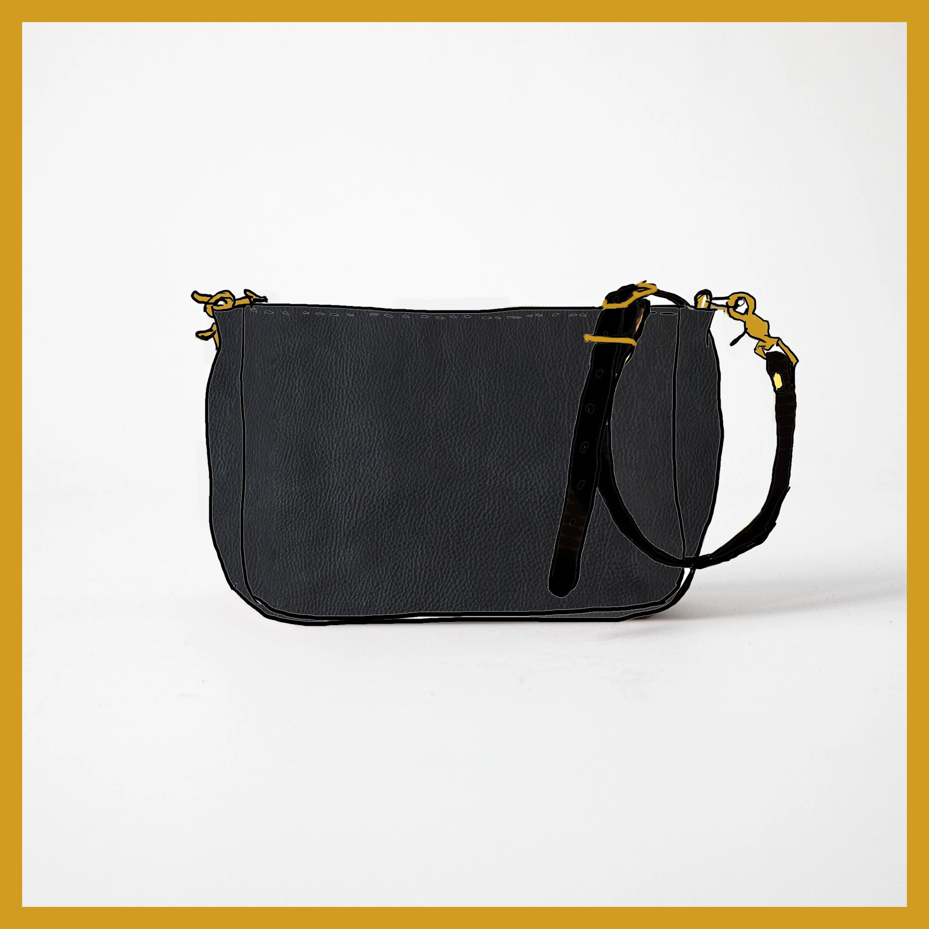 Scratch-and-Dent Black Cypress Crossbody Bag