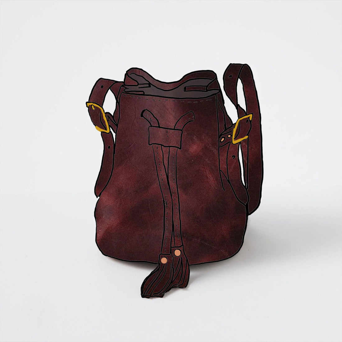 Scratch-and-Dent Blood Moon Bucket Bag