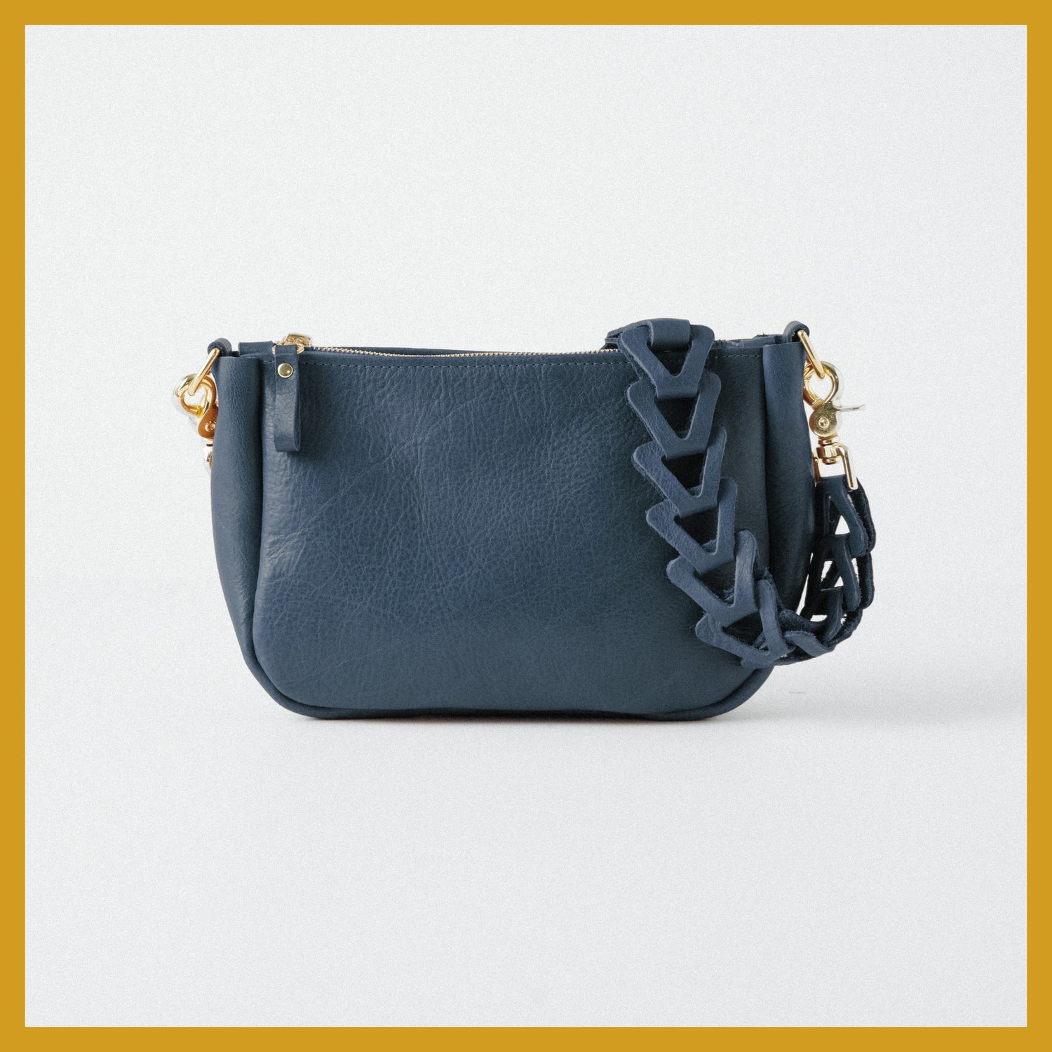 Scratch-and-Dent Blue Cypress Medium Crossbody Bag