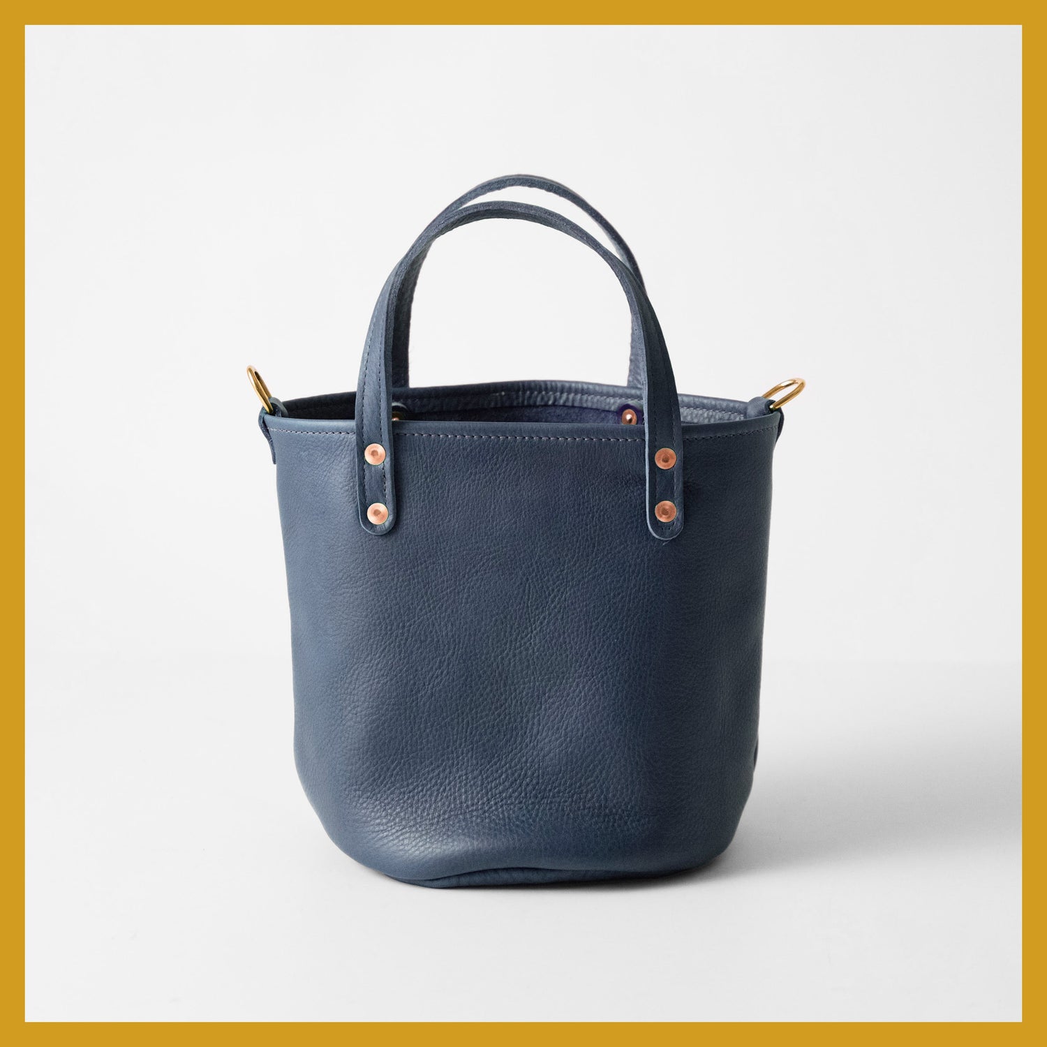 Scratch-and-Dent Blue Cypress Bucket Tote