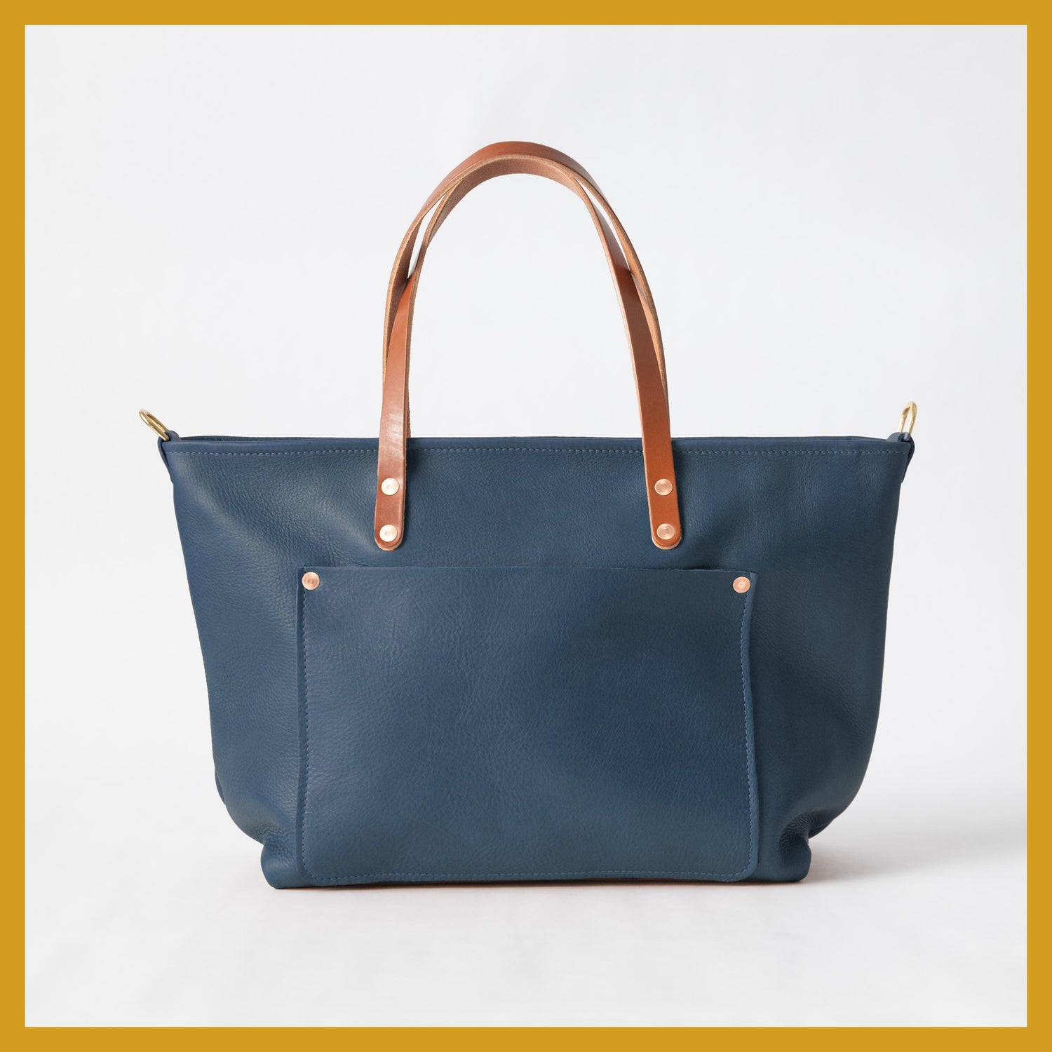 Scratch-and-Dent Blue Cypress Market Tote