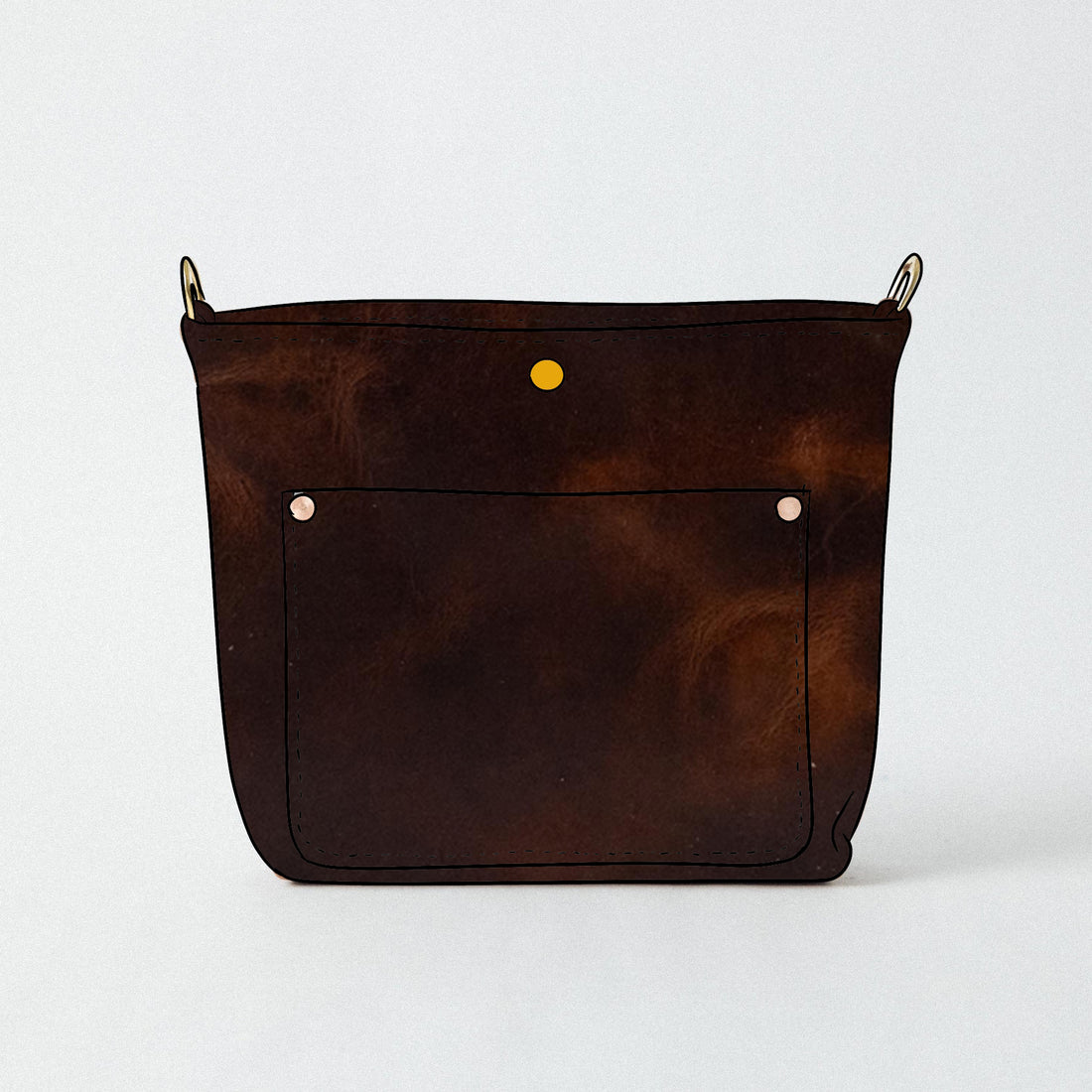 Brown Dublin Crossbody Travel Tote