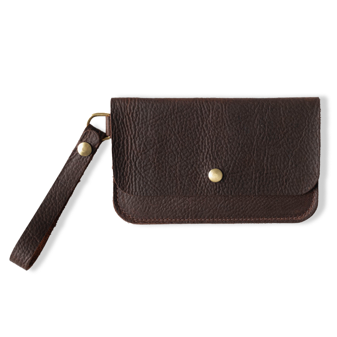 Brown Kodiak Wristlet Clutch