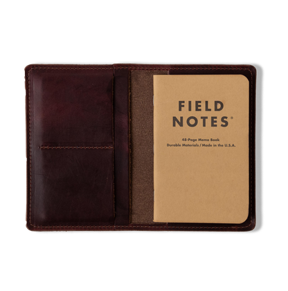 Burgundy Chromexcel Passport Wallet