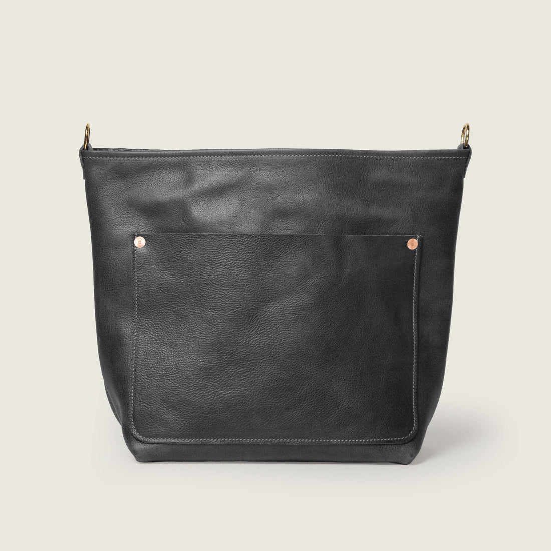Charcoal Bulldog Crossbody Travel Tote