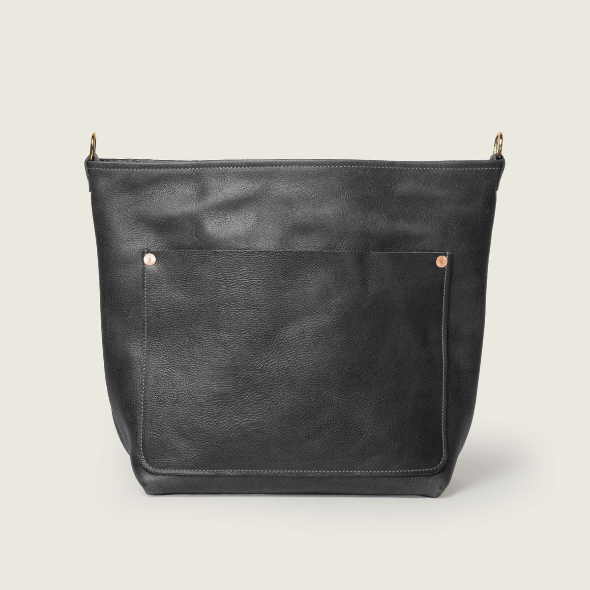 Charcoal Bulldog Crossbody Travel Tote