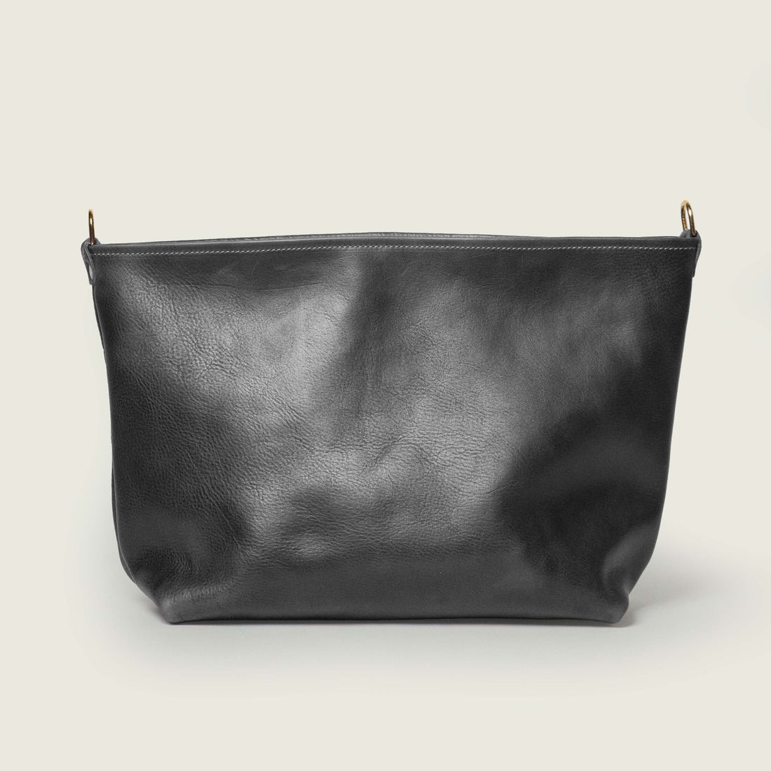 Charcoal Bulldog East West Crossbody Tote