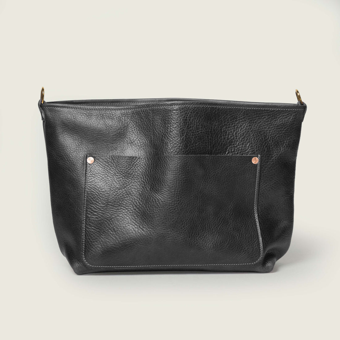 Charcoal Bulldog East West Crossbody Travel Tote