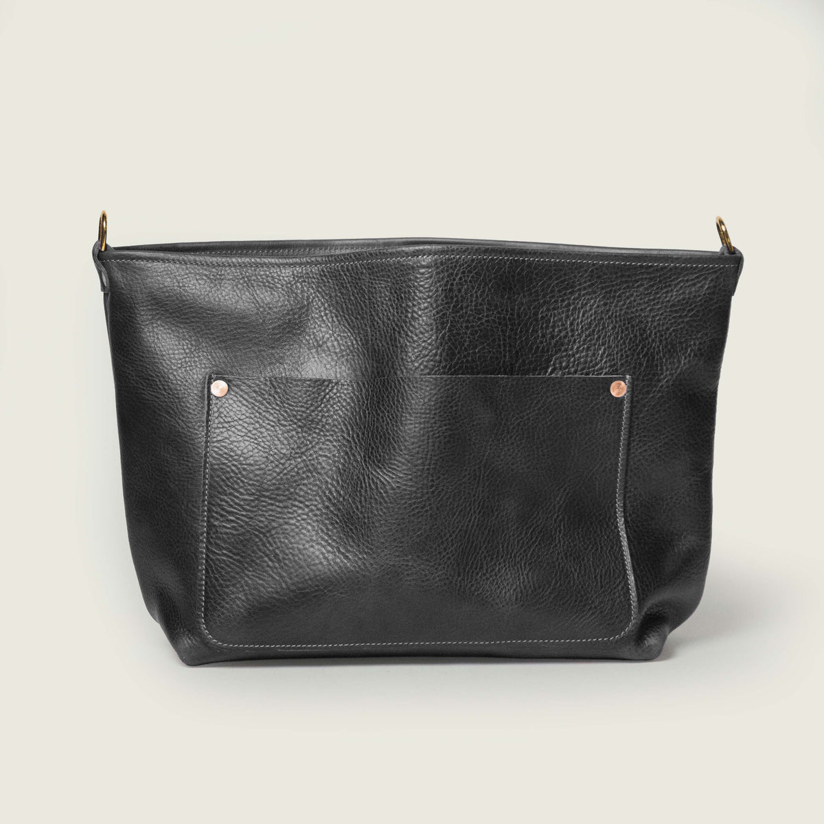 Charcoal Bulldog East West Crossbody Travel Tote