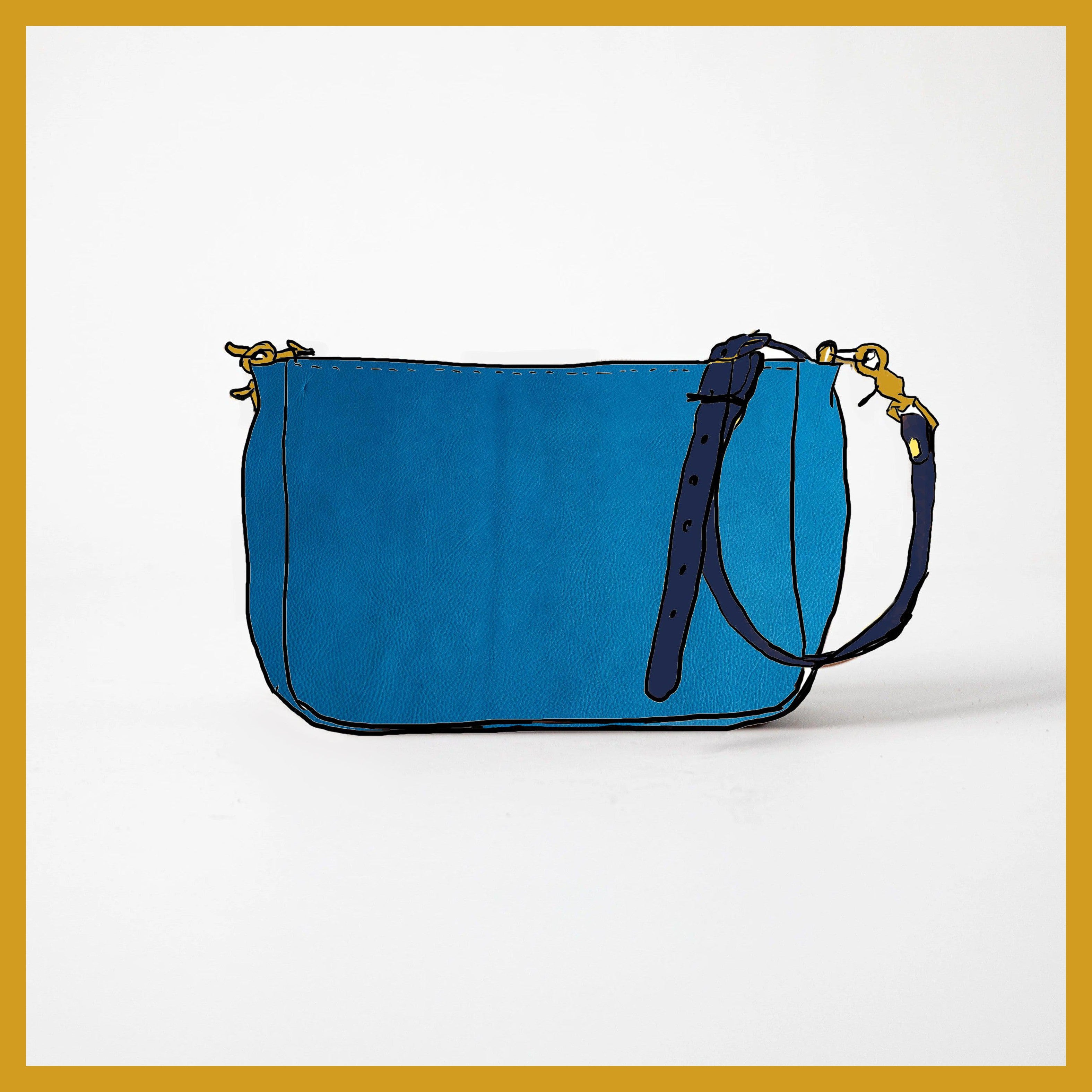 Scratch-and-Dent Cerulean Cypress Crossbody Bag