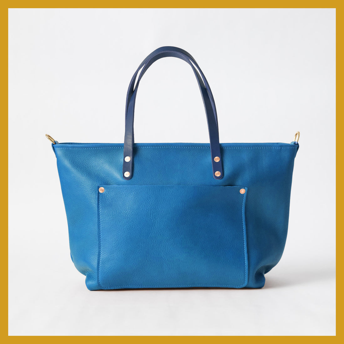 Scratch-and-Dent Cerulean Cypress Market Tote