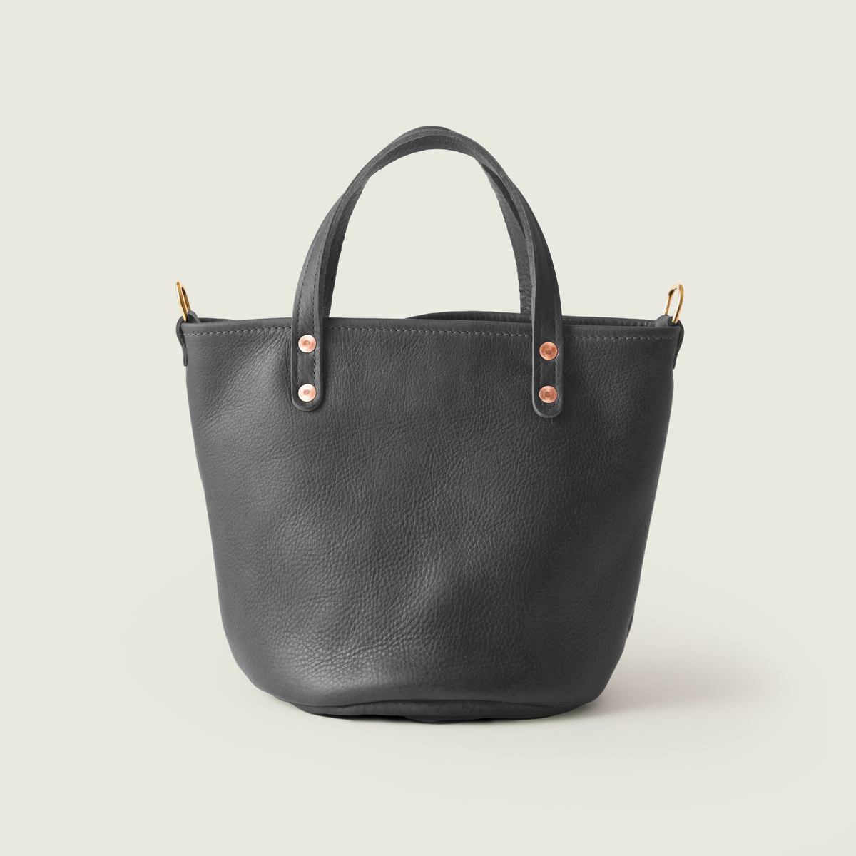 Charcoal Bulldog Bucket Tote