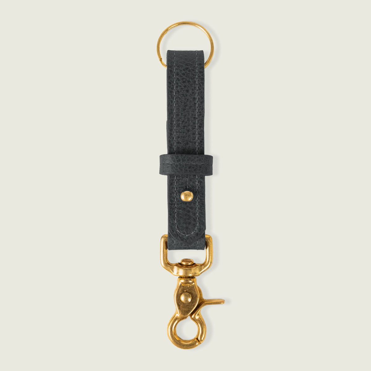Charcoal Bulldog Key Lanyard