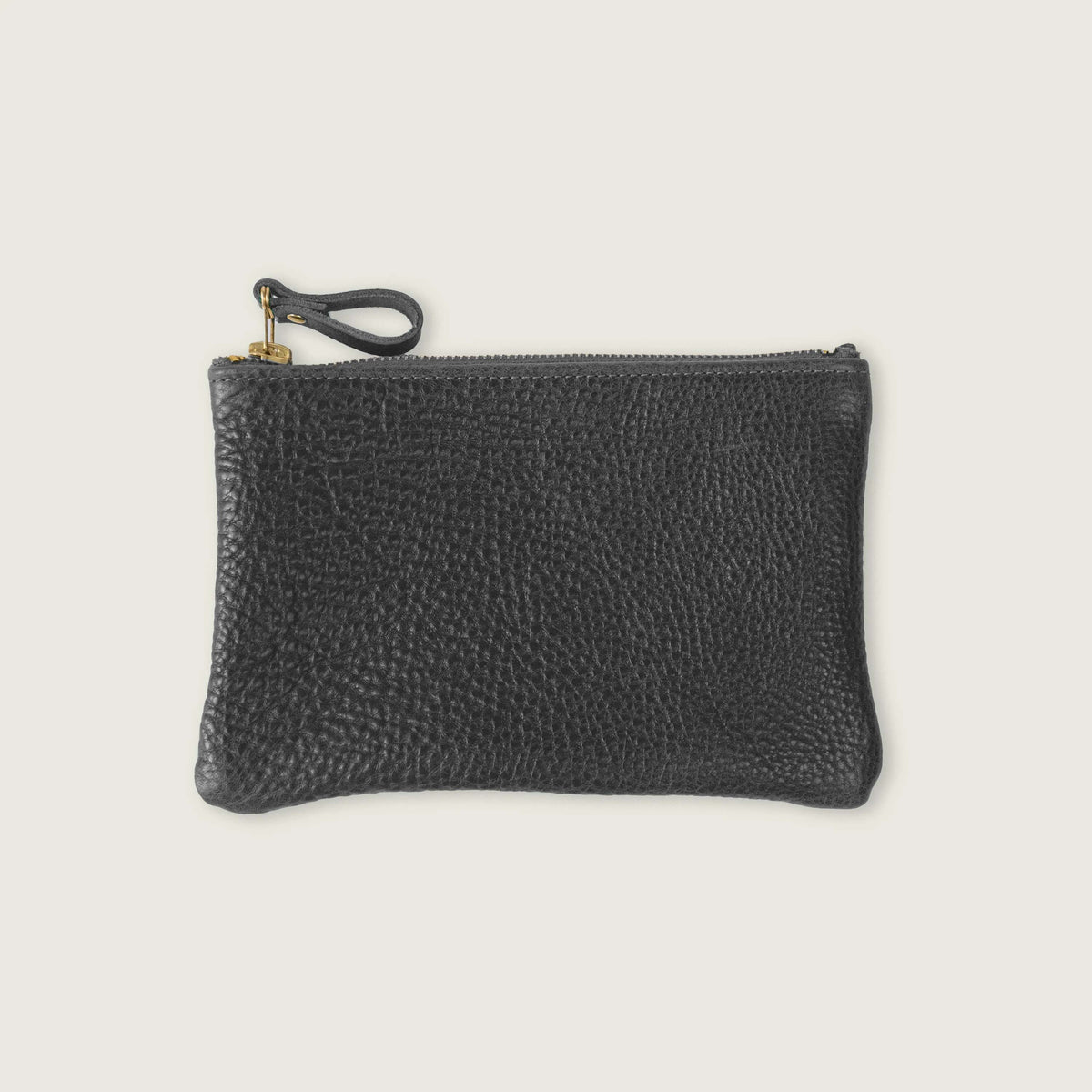 Charcoal Bulldog Small Zip Pouch