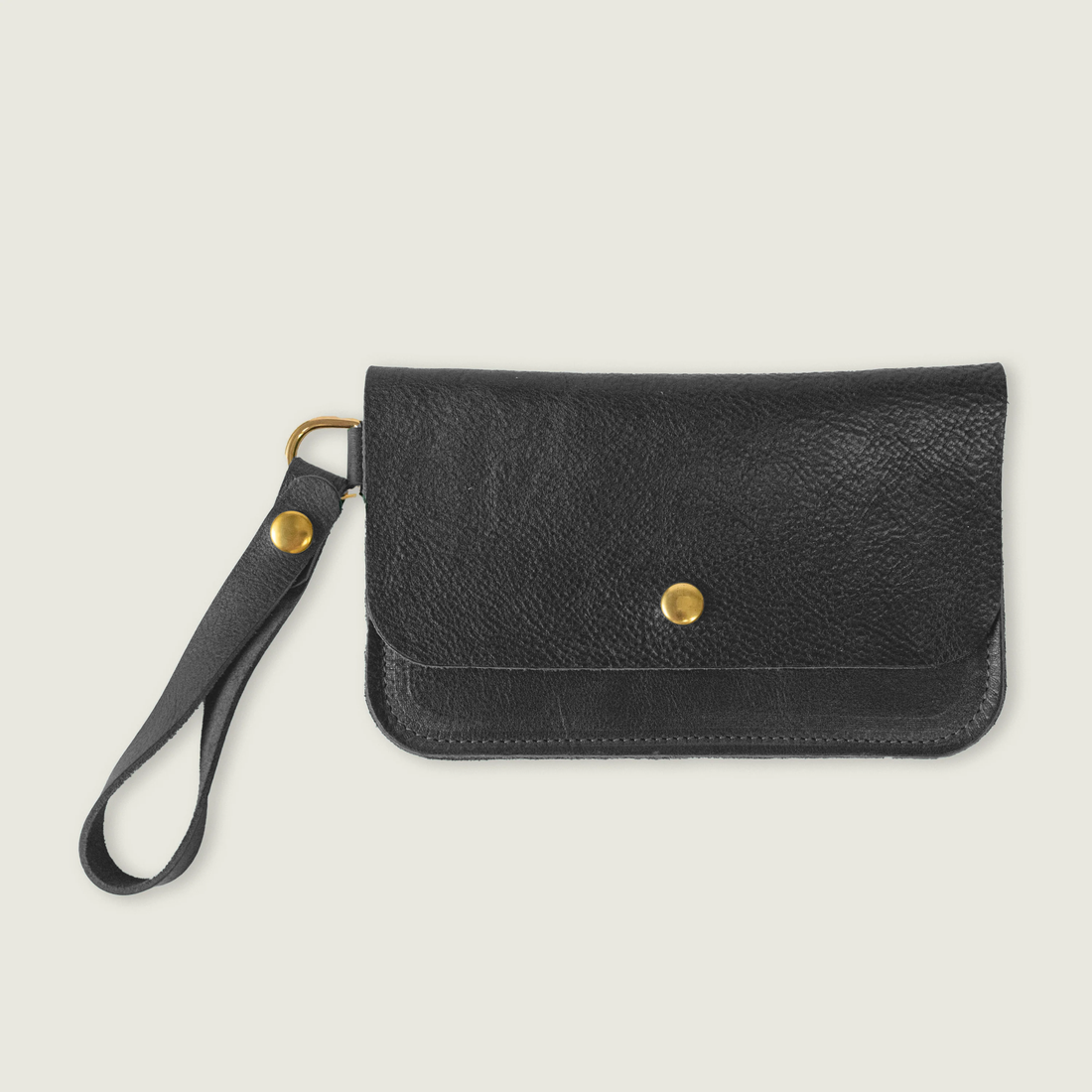 Charcoal Bulldog Wristlet Clutch