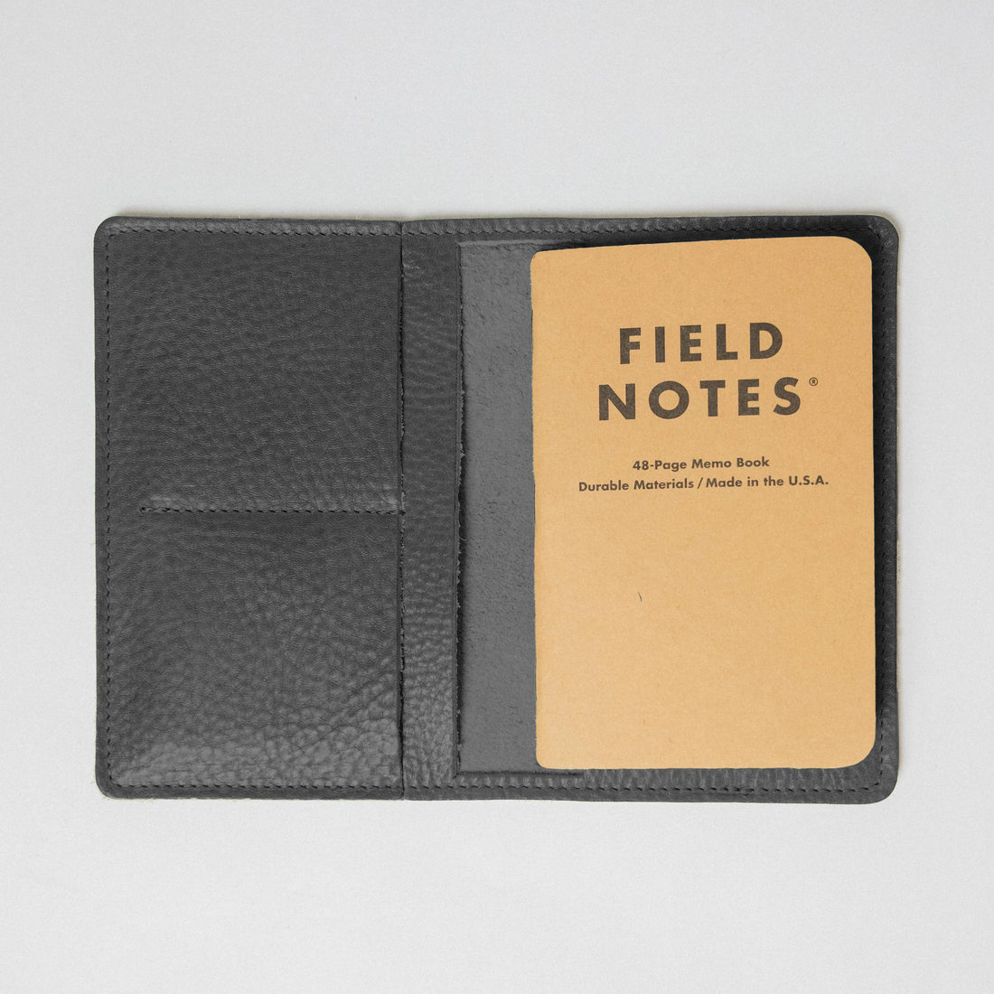 Charcoal Bulldog Passport Wallet
