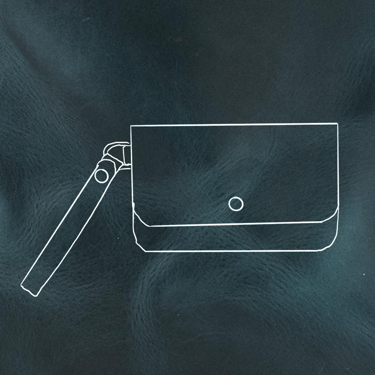 Leather Clutches Leather Clutch Bags made in America at KMM & Co.